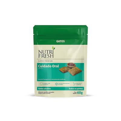 Snack para Gatos Nutrifresh Cuidado Oral 60g