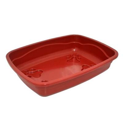 Bandeja Higiênica Triton Dog Vermelha para Gatos U
