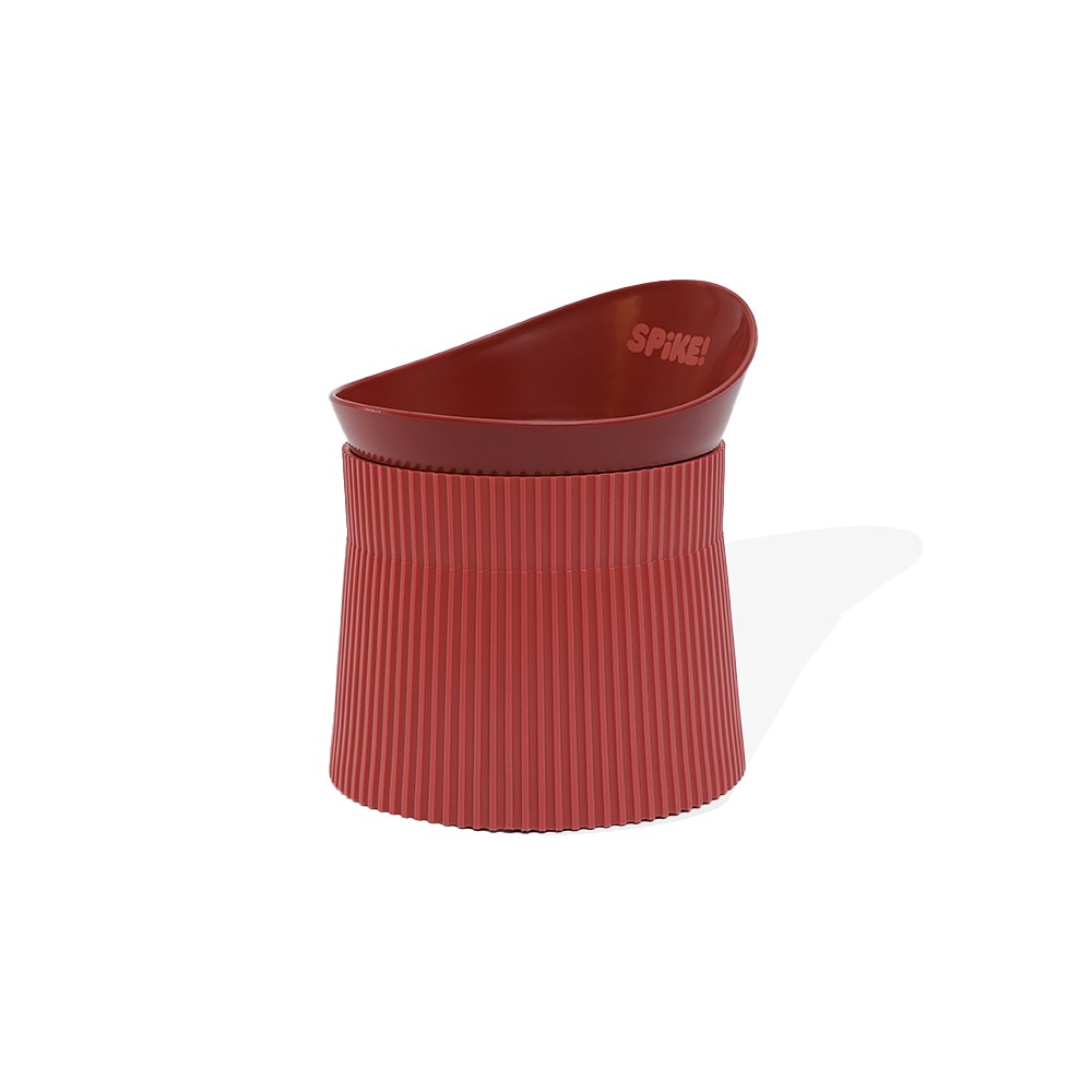 Comedouro Ergonômico Spike Vermelho para Cães