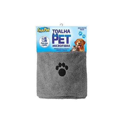 Toalha LuxPet Microfibra para Cães e Gatos U