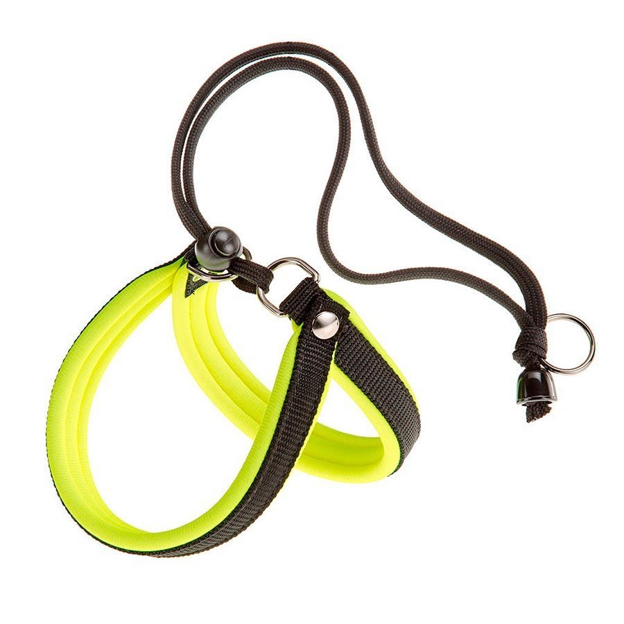 Peitoral Ferplast Agila Fluo Amarelo e Preto para Cães
