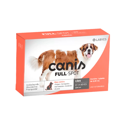 Canis Fullspot 41Kg até 60Kg 1 pipeta