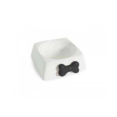 Comedouro The Pets Porcelana Preto para Cães 300ml