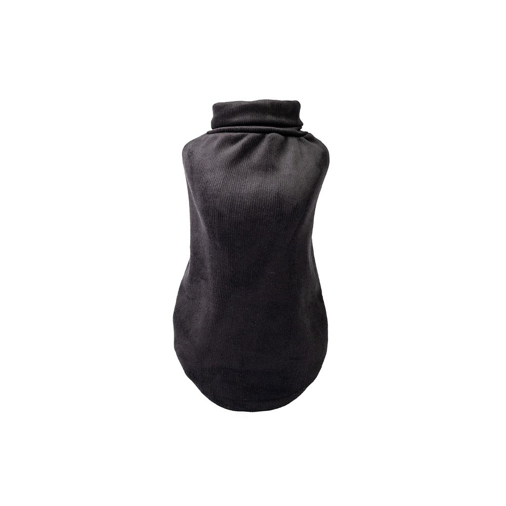 Blusa Fábrica Pet Veludo Preto para Cães e Gatos