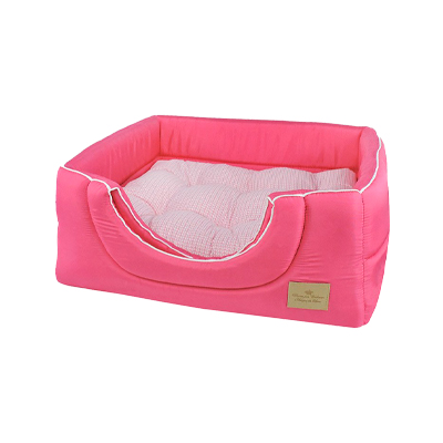 Cama Toca Chevron Bonito pra Cachorro para Cães Rosa P