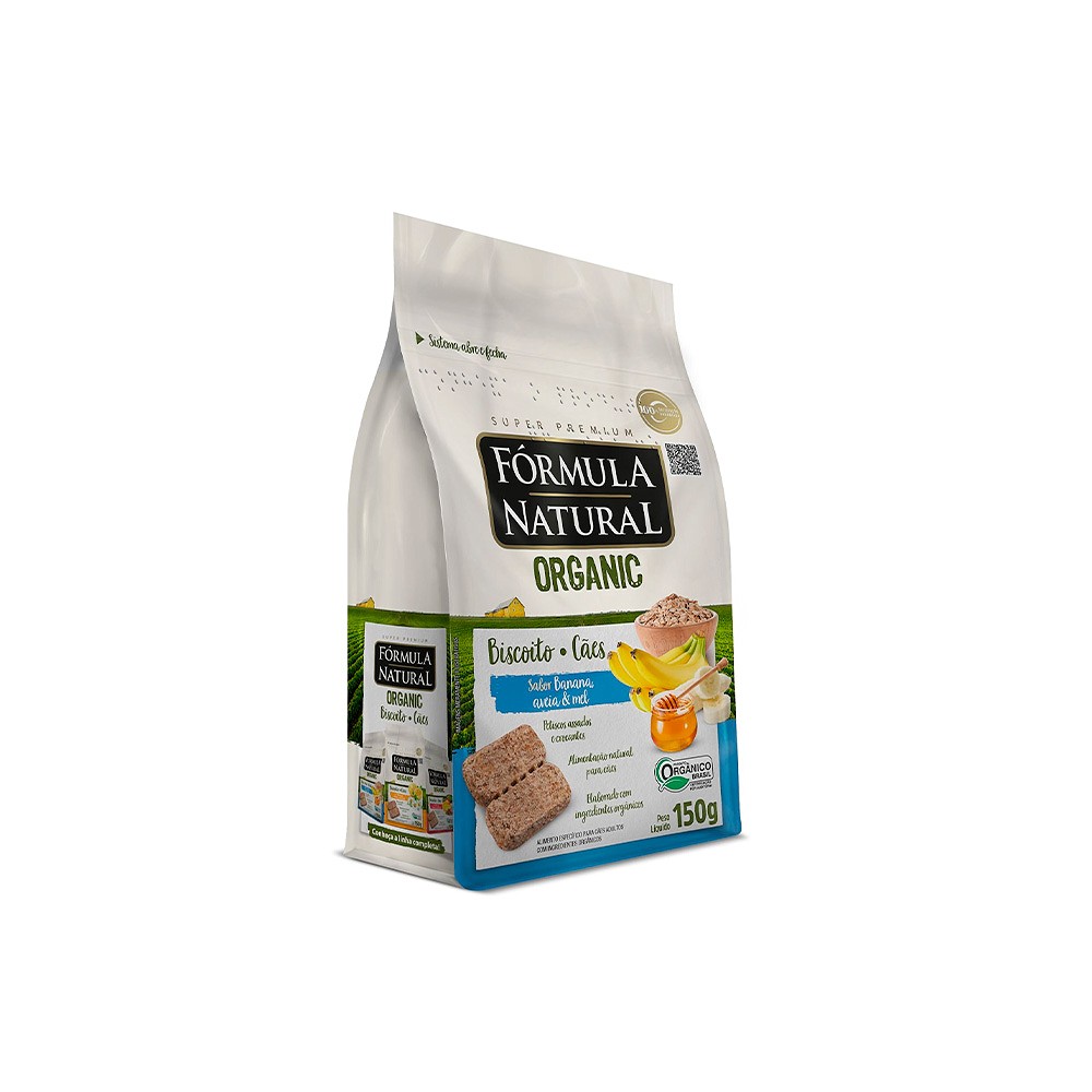 Biscoito Fórmula Natural Organic Banana para Cães Adultos