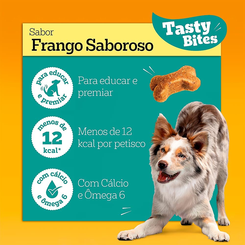 Snack Pedrigree Tasty Bites Frango para Cães