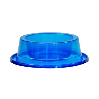Comedouro Pet Toys Antiformiga Azul com Glitter 300ml