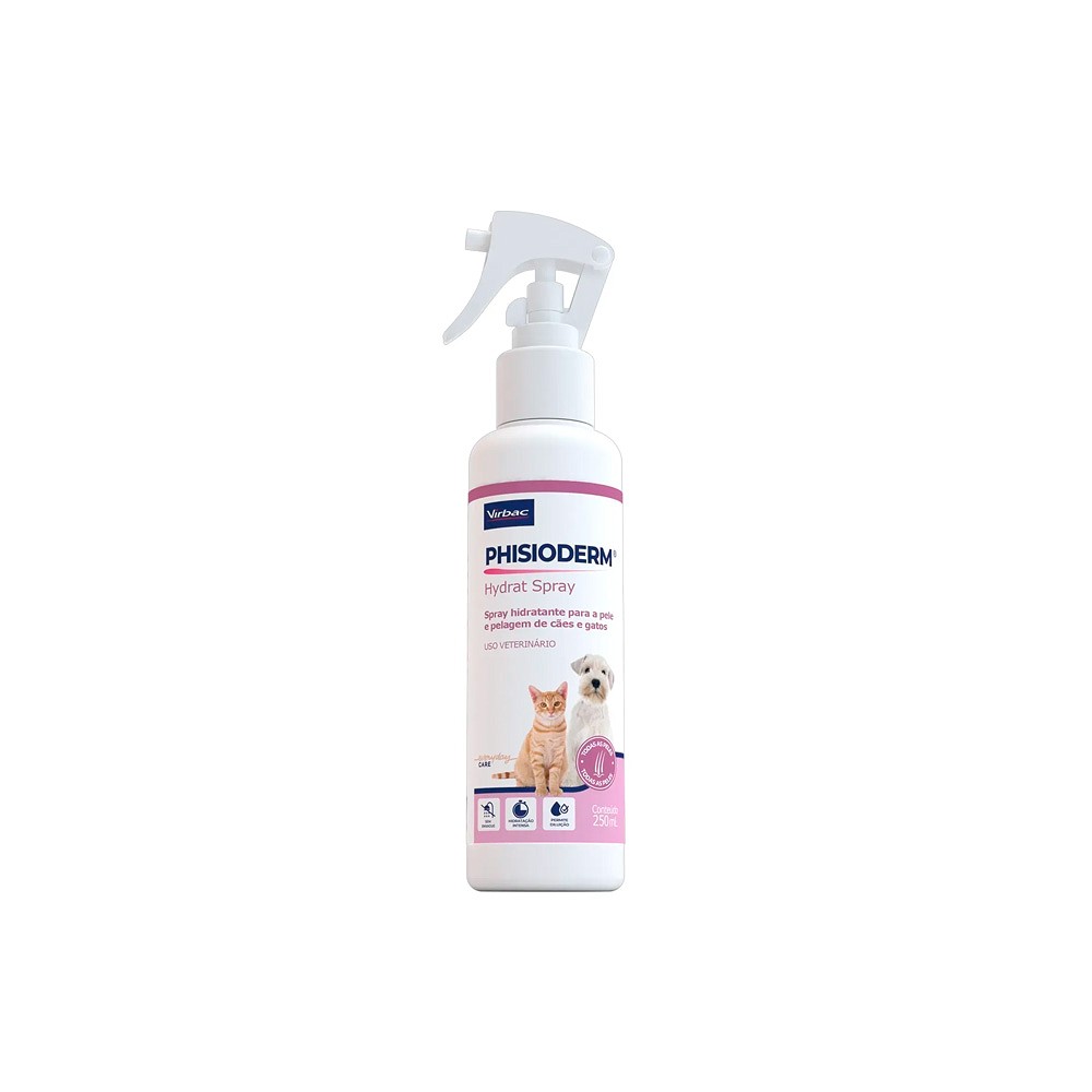 Hidratante Virbac Phisioderm Hydrat Spray para Cães e Gatos