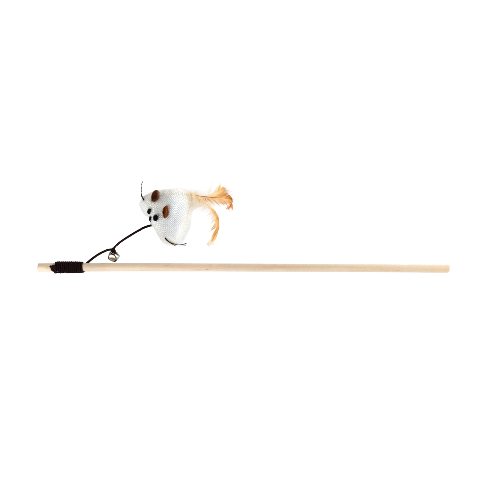 Brinquedo Fuzz para Gatos Varinha Triângulo Rústica