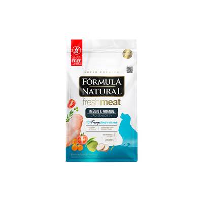 Ração Fórmula Natural Fresh Meat para Cães Sênior de Porte Médio e Grande 2,5kg