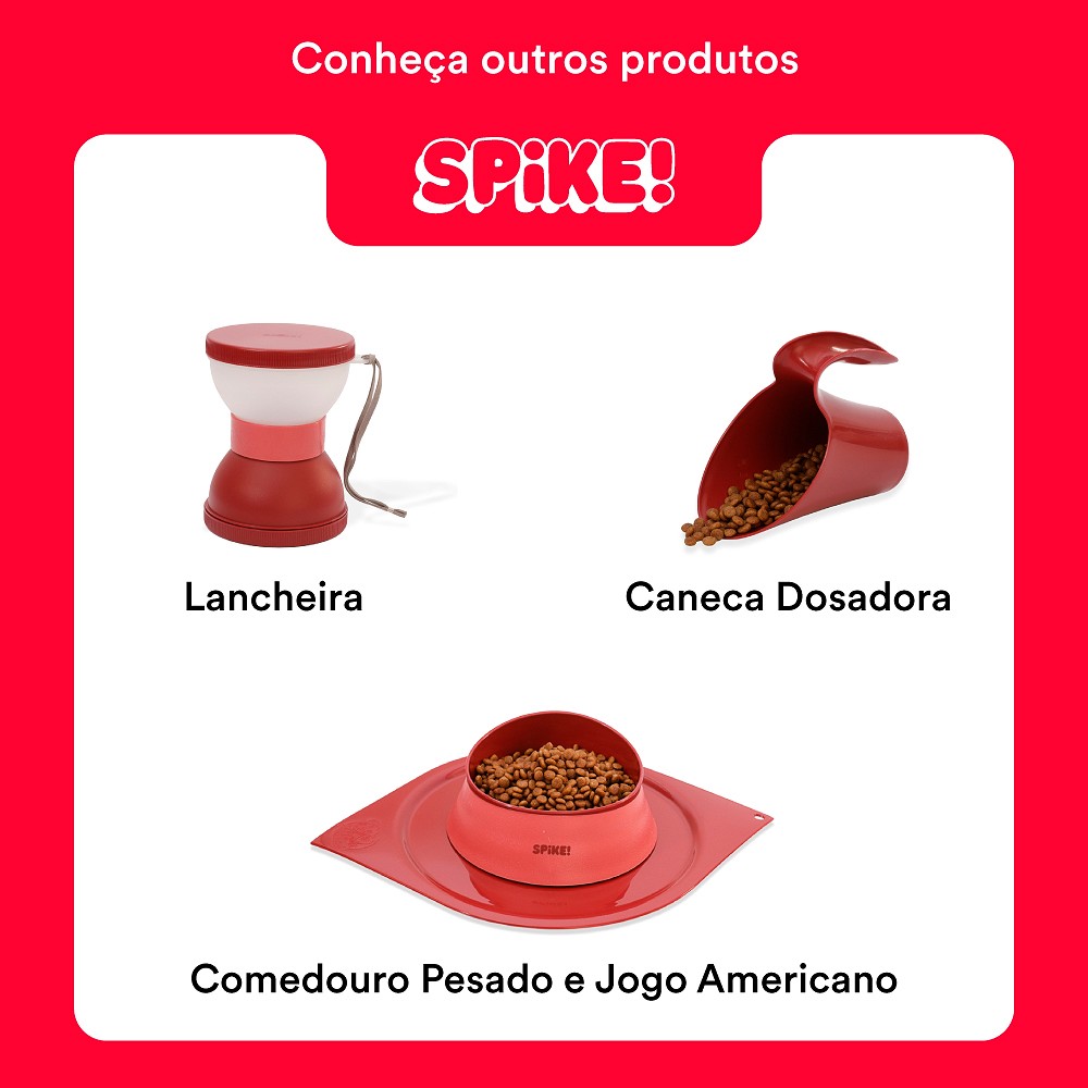 Jogo Americano Spike Vermelho para Cães