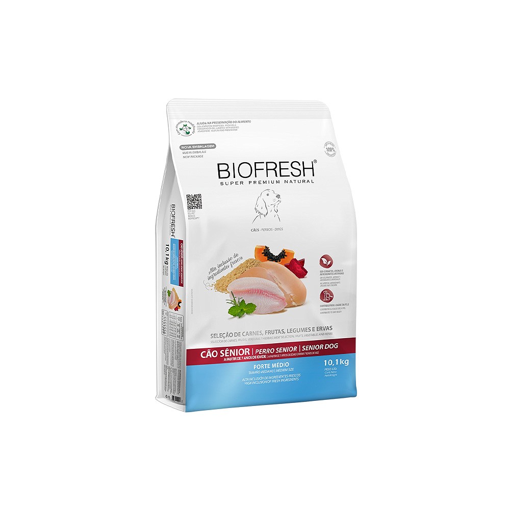 Ração Biofresh para Cães Senior de Porte Médio