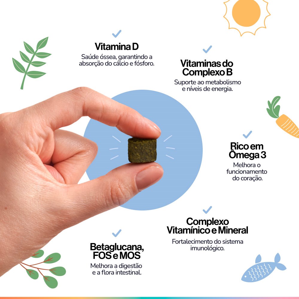 Suplemento Alimentar Buddy Nutrition Multi Funcional 8 em 1 Sabor Carne para Cães