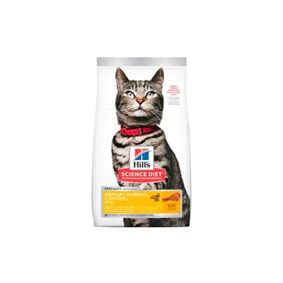 Ração Hill's Science Diet Cuidado Urinário e Bolas de Pelo para Gatos Adultos sabor Frango 1.5kg