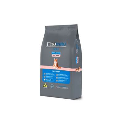 Ração Finotrato Gold para Gatos Adultos Sabor Salmão 7,5kg