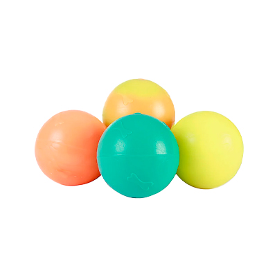 Brinquedo Art Injet Bola de Borracha Injetada Maciça Lisa para Cães - Cores Sortidas 9,5cm