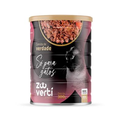 Alimento Natural Zooverti Só para Gatos Lata 300g