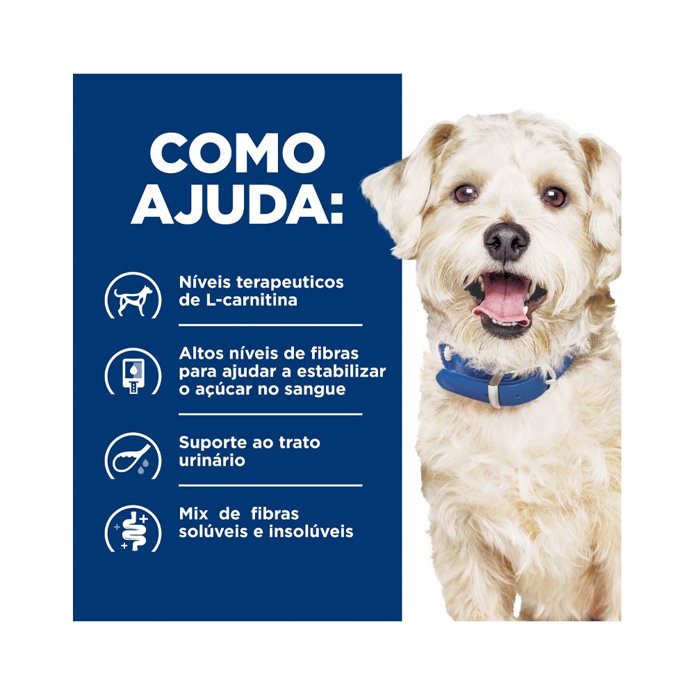 Ração Hill's Prescription Diet W/D para Cães Adultos - Controle de Peso