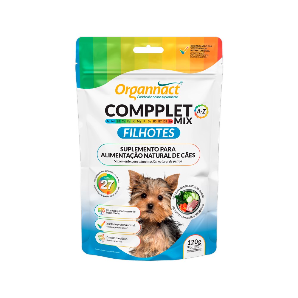 Suplemento Organnact Compplet Mix para Cães Filhotes 120g