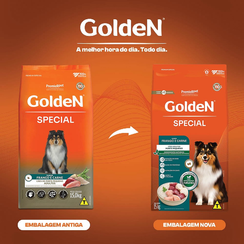 Ração Golden Special para Cães Adultos de Porte Pequeno sabor