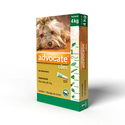 Antipulgas e Endectocida Advocate 0,4ml para Cães até 4kg 