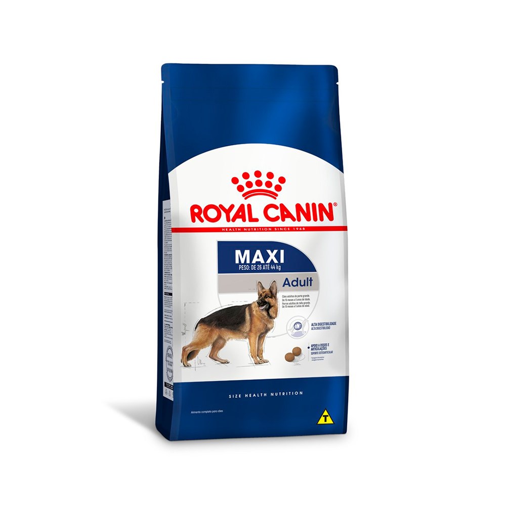 Ração Royal Canin Maxi Adult para Cães Adultos de Porte Grande a partir de 15 Meses de Idade
