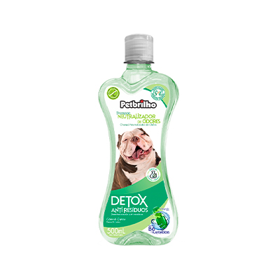 Shampoo Petbrilho Vegano Neutralizador de Odor Detox para Cães 500ml