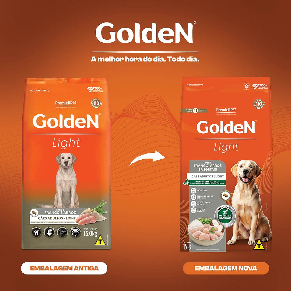 Ração Golden Light para Cães Adultos sabor Frango & Arroz