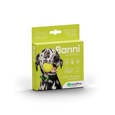 Antipulgas Ourofino Banni para Cães de 20,1kg a 40kg 1 unidade