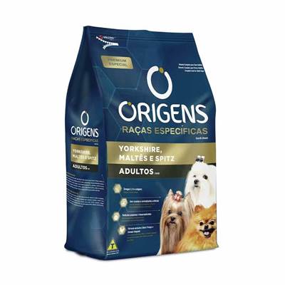 Ração Origens Raças Especificas para Cães Adultos Raças Yorkshire, Maltês e Spitz 3kg