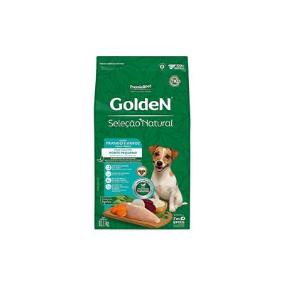 Ração Golden Seleção Natural Mini Bits para Cães de Pequeno Porte Adultos sabor Frango & Arroz