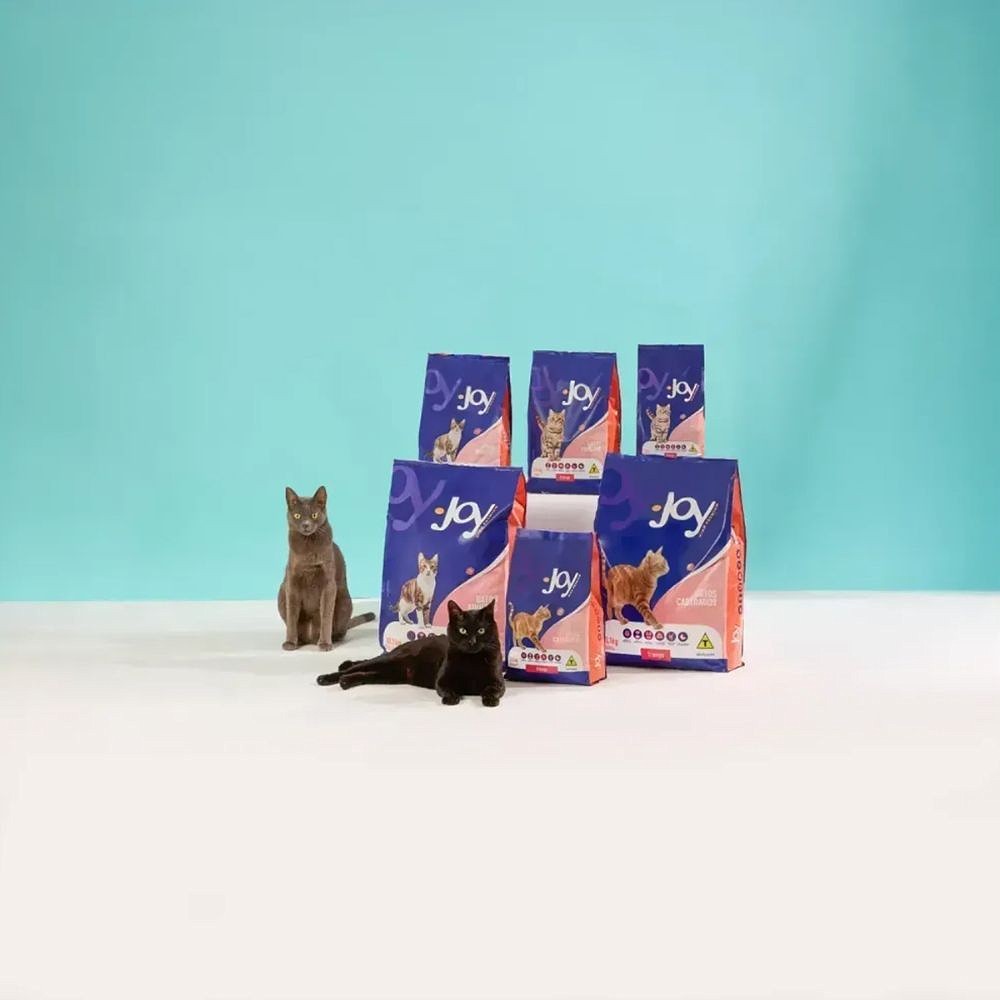 Ração Joy High Premium para Gatos Castrados Frango