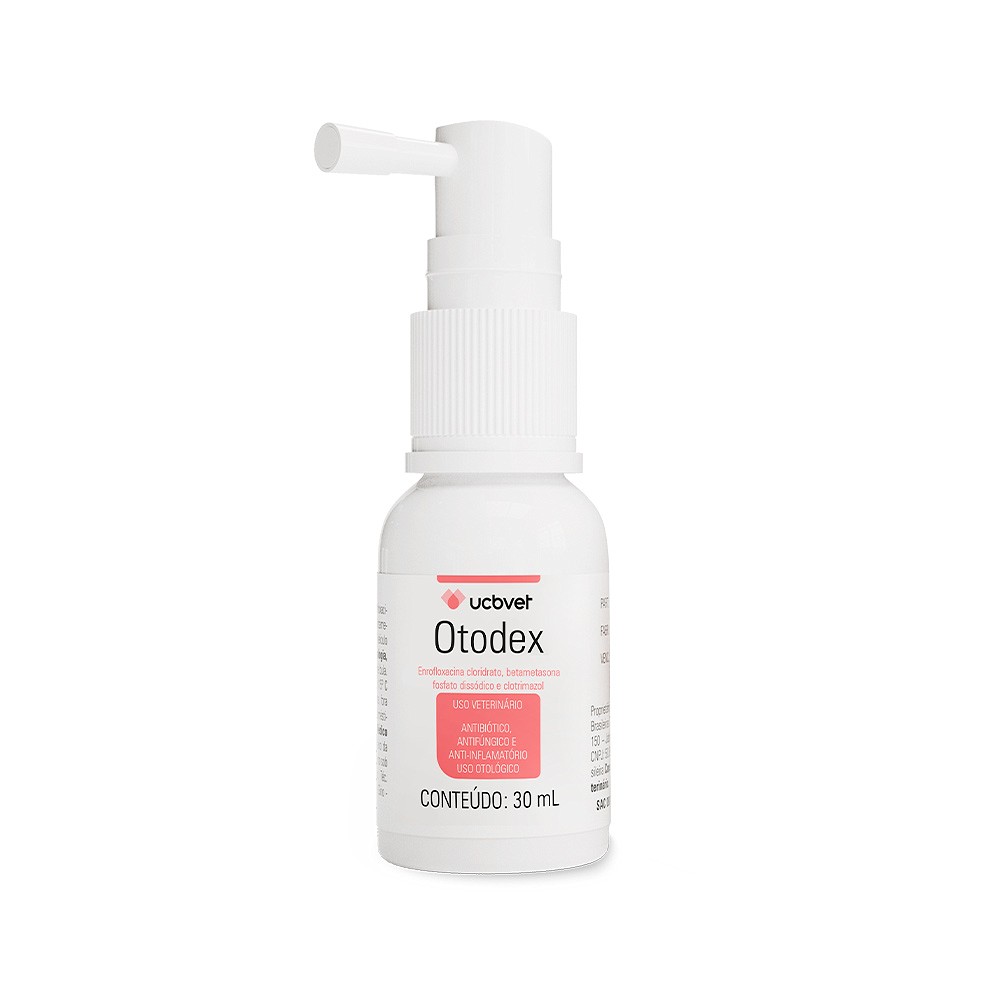 Antibiótico UCBVET Otodex para Cães e Gatos 