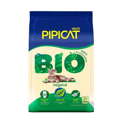 Granulado Higiênico Pipicat Bio Vegetal 1,8kg