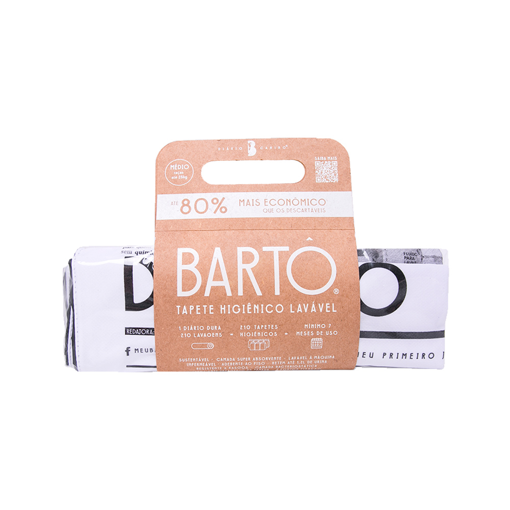 Tapete Higiênico Lavável Bartô Diário Canino Tradicional para Cães