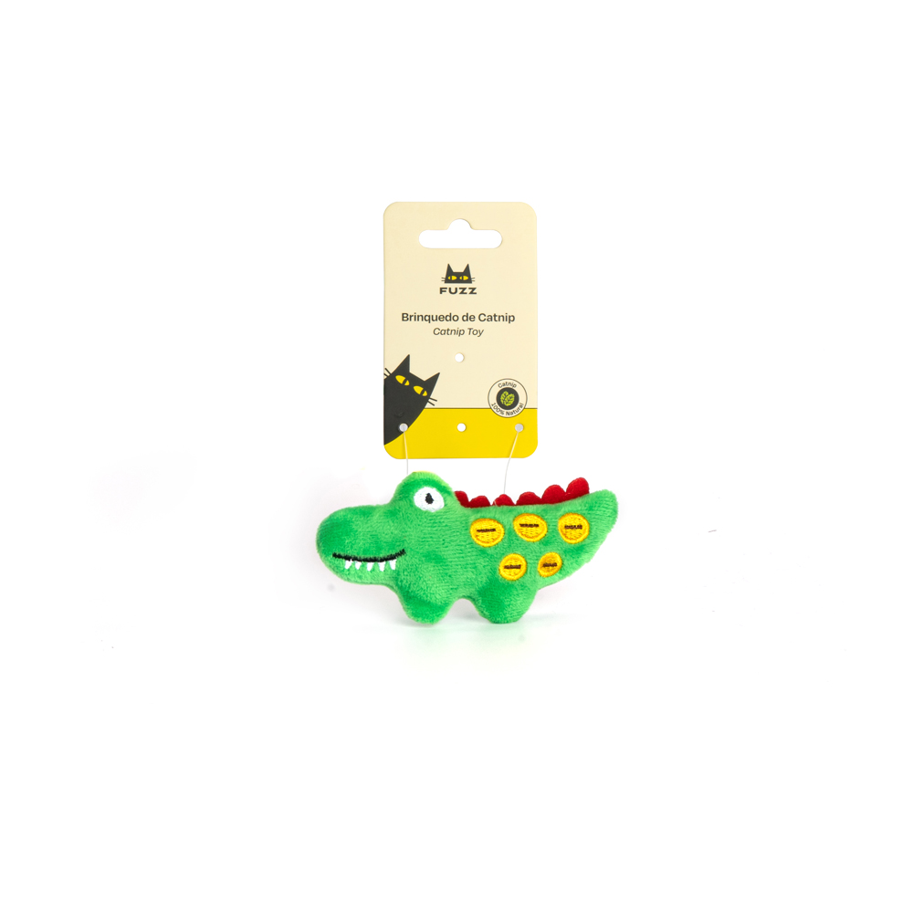 Brinquedo Fuzz para Gatos Crocodilo