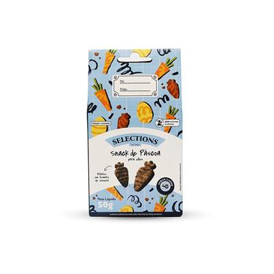 Snack de Páscoa Selections para Cães sabor Carne 50g