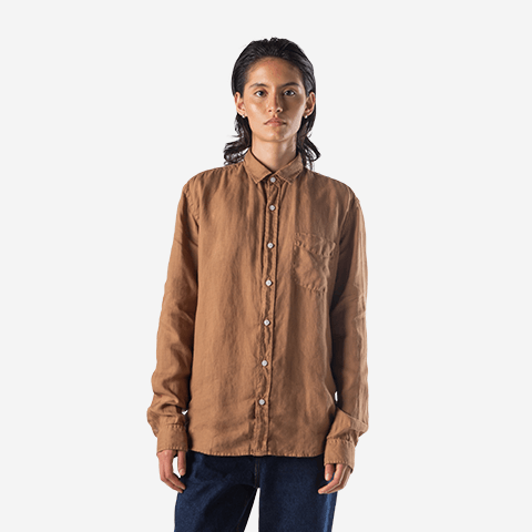 Camisa de Linho Ocre M