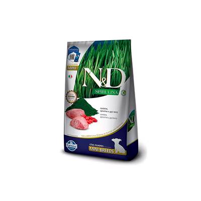 Ração N&D Spirulina para Cães Filhotes de Porte Mini sabor Cordeiro, Spirulina e Goji Berry 2kg
