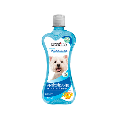 Shampoo Petbrilho Vegano Pelos Claros para Cães 500ml