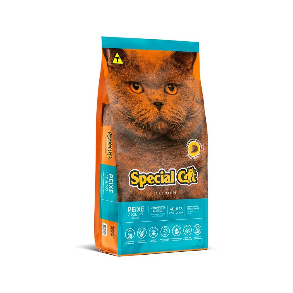 Ração Special Cat para Gatos Adultos Sabor Peixe 