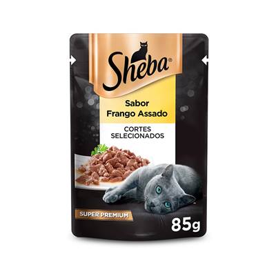 Ração Sheba Sachê para Gatos Adultos sabor Frango 85g