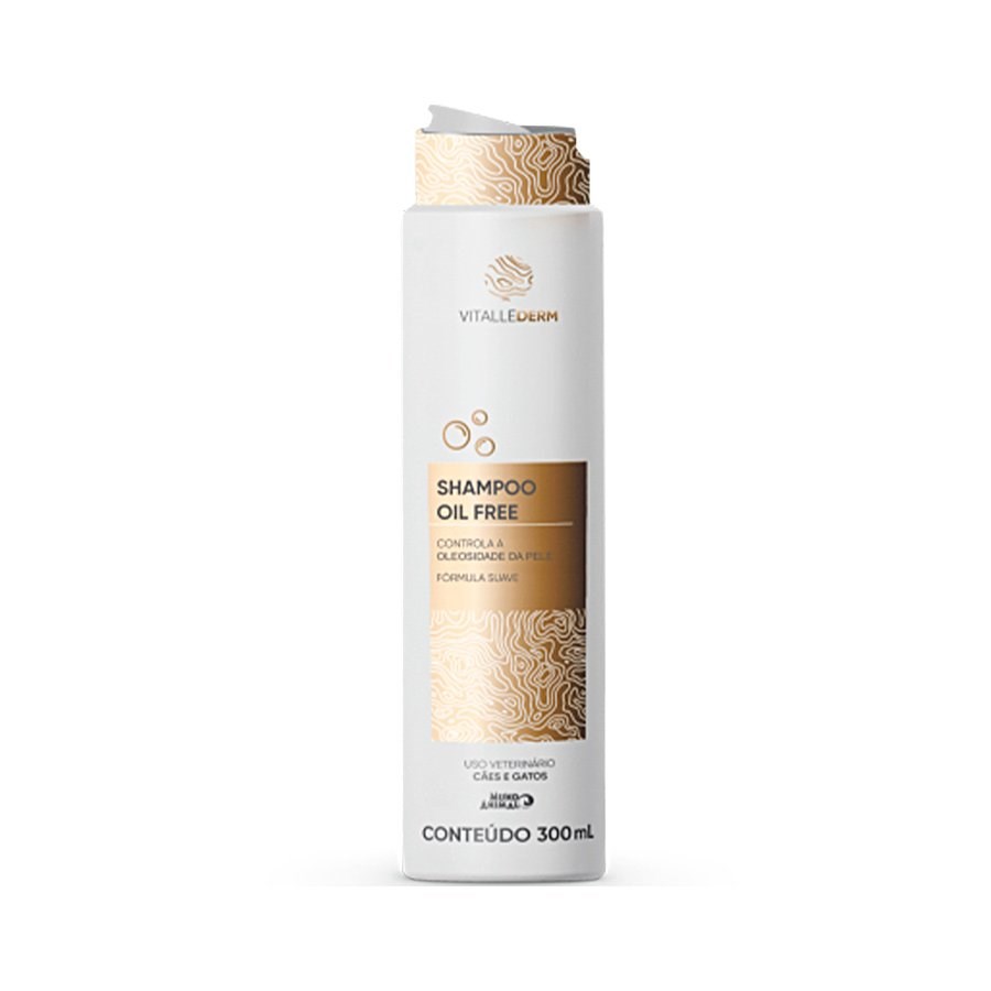Shampoo Dermatológico Vitallederm Oil Free para Cães e Gatos