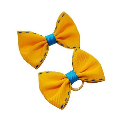 Laço Modernpet Amarelo para Cães e Gatos 2 unidades