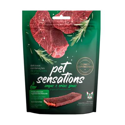 Snack Petitos Pet Sensations para Cães Sabor Angus e Ervas Finas