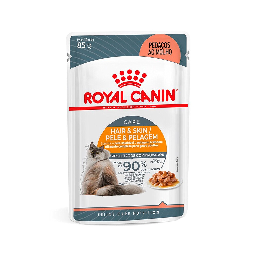 Ração Úmida Royal Canin Hair Skin para Gatos