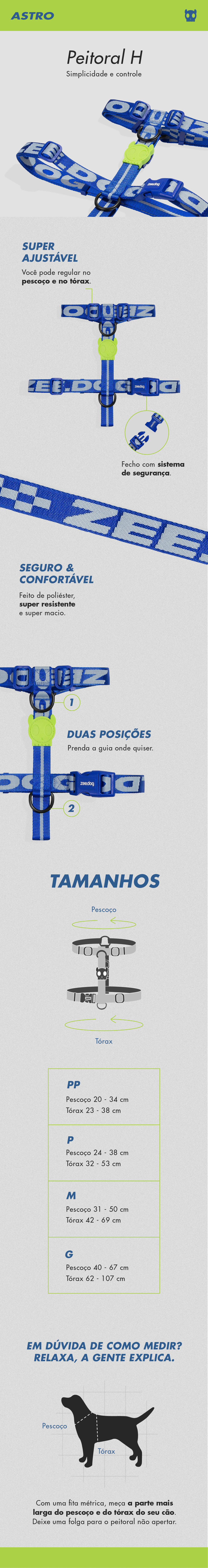 Peitoral para Cachorros H Jacquard Astro