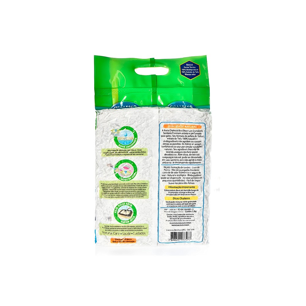 Granulado Higiênico Chalesco Bio Ultra Tofu Premium