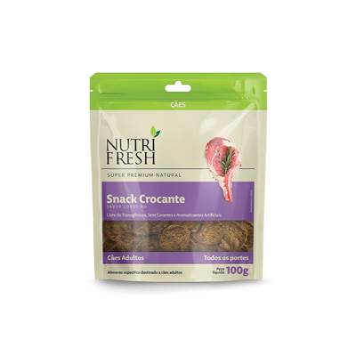 Snack Crocante Nutrifresh para Cães sabor Cordeiro 100g
